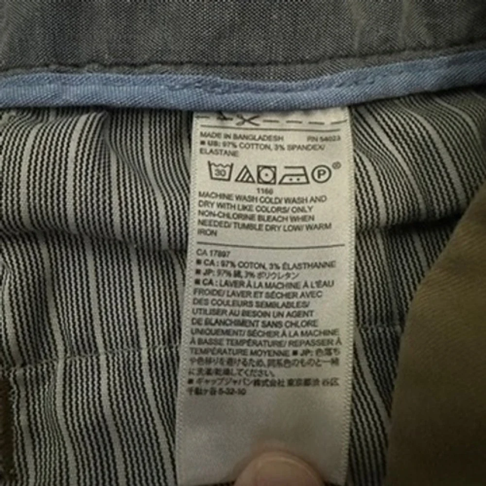 Banana Republic Aiden Chino Pants‎ Mens 36x32 Khaki Tan Slim Fit Stretch Cotton